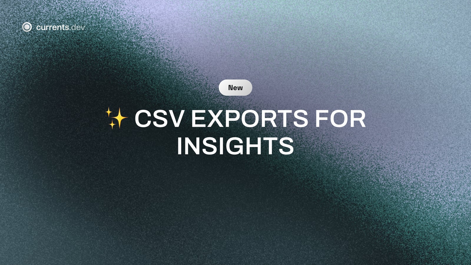✨ CSV Exports for Insights