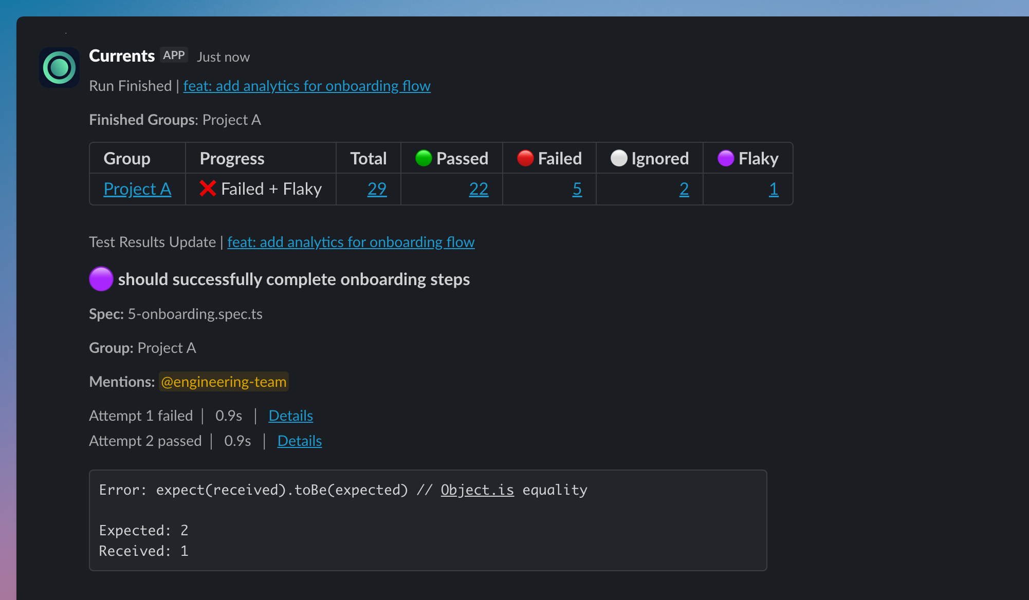 Mention rules configuration